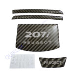 پد رو داشبورد ژله ای پژو 207 مدل 4 تیکه - کربن مشکی