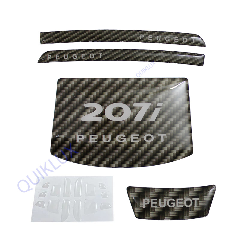 پد رو داشبورد ژله ای پژو 207 مدل 4 تیکه - کربن مشکی