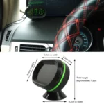 ساعت رو داشبوردی دما سنج دار