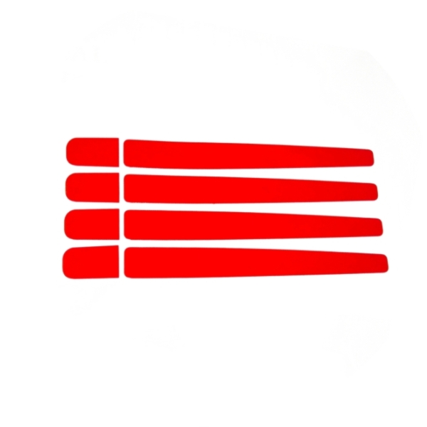 برچسب دستگیره درب کوییک رنگ قرمز