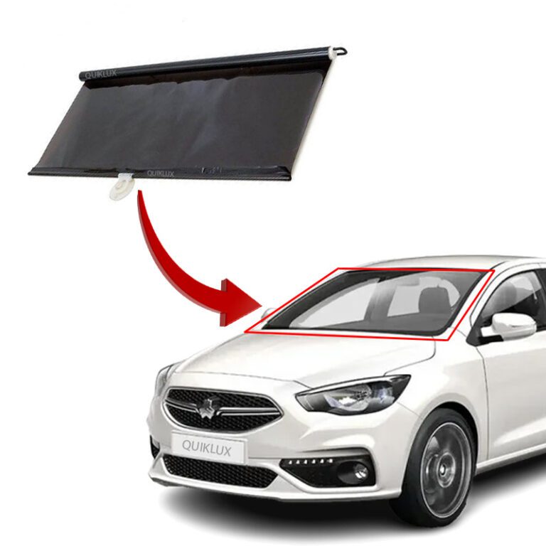 پرده افتابگیر شیشه جلو دودی کشویی