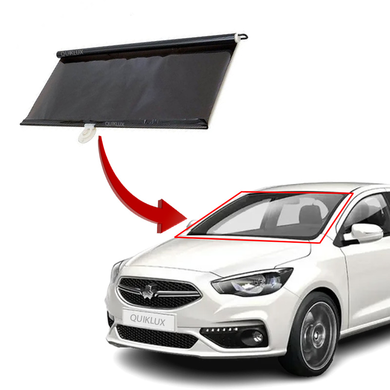 FDFDFS پرده افتابگیر شیشه جلو دودی کشویی