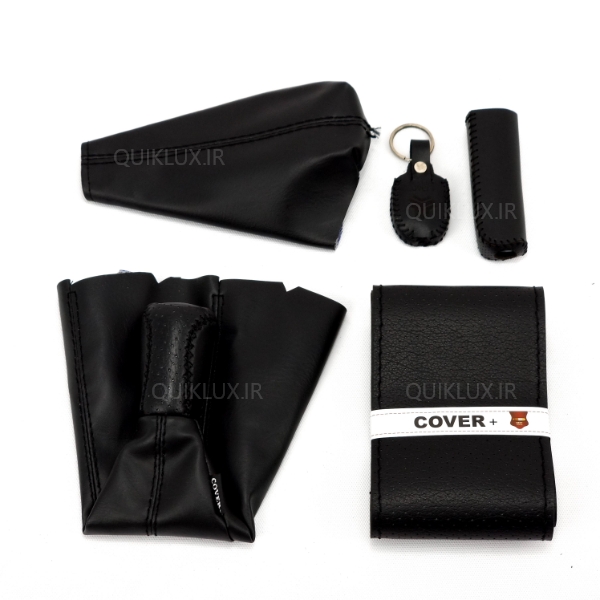 ست 6 تيکه سردنده با دور فرمان چرمي - مشکی