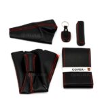 ست 6 تيکه سردنده با دور فرمان چرمي - قرمز