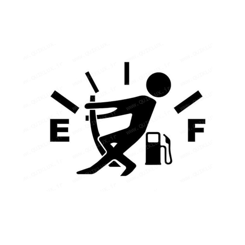 استیکر درب باک مدل EF مشکی