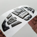 ماکت کلید های کروزکنترل و مدیا روی فرمان تایپ D ساینا