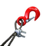 کابل فولادی بکسل بند خودرو قلاب دار - بدون روکش