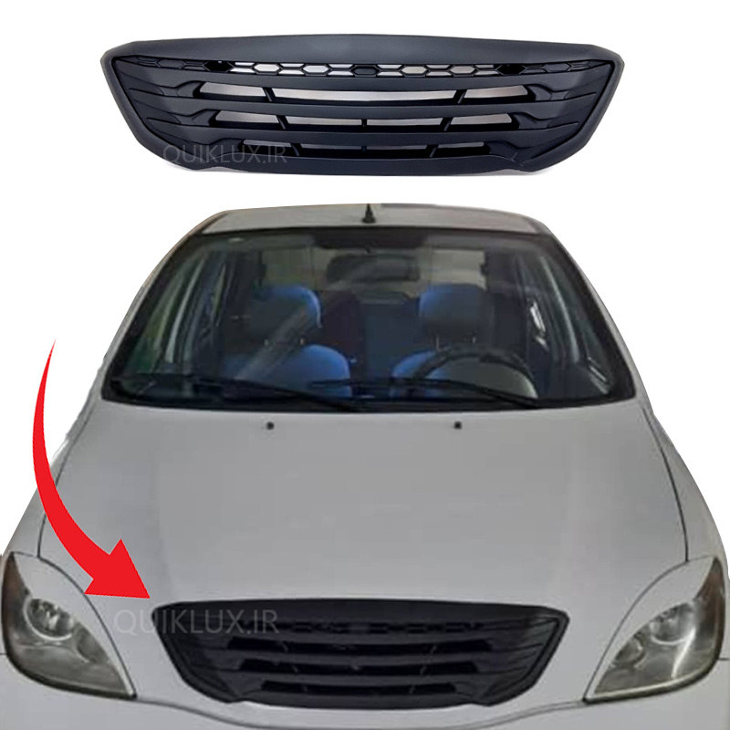 جلو پنجره تیبا طرح سوناتایی رنگ مشکی با لوگو سایپا