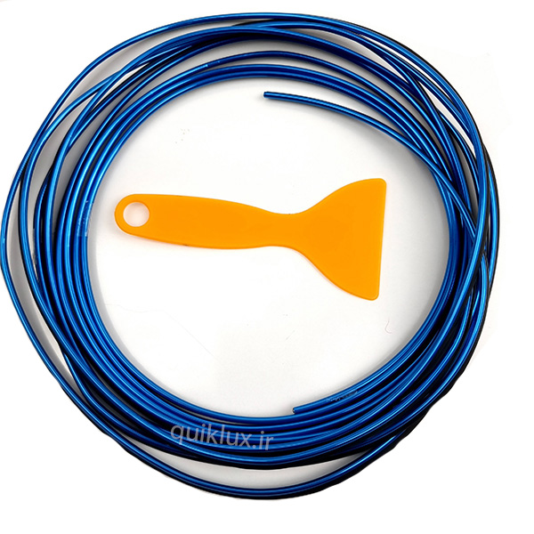 الوایر براق بدون برق 4.5 متری EL Wire رنگ ابی