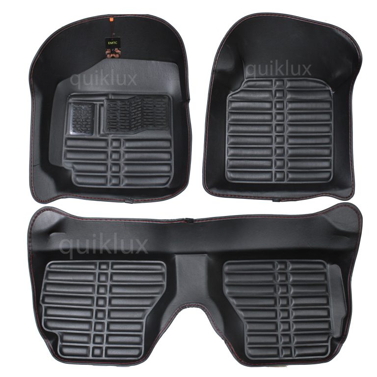 کفپوش پنج بعدی EMTC کوییک - مشکی دوخت قرمز