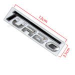 ارم فلزی توربو Turbo مشکی کروم سایز بزرگ 12cm * 2.5cm