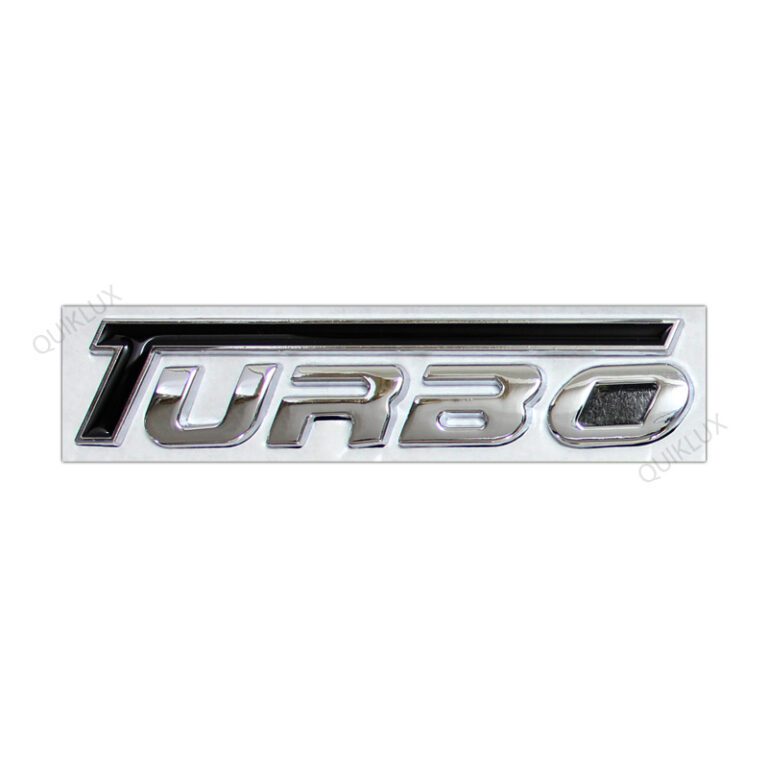 ارم فلزی توربو Turbo مشکی کروم سایز بزرگ 12cm * 2.5cm