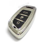 کاور سوییچ TPU طرح کربن شاهین ریموت کیلس لاکچری MP - رنگ نقره ای