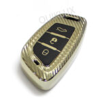 کاور سوییچ TPU طرح کربن شاهین ریموت کیلس لاکچری MP - رنگ طلایی