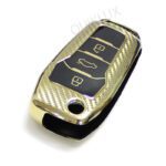 کاور سوییچ TPU طرح کربن ساینا و کوییک اس لاکچری MP - رنگ طلایی