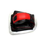 ست سردنده با گردگیر چرمی (مشکی قرمز ) مدل 2008 - همراه با زه استیل دور دنده مناسب برای ساینا و کوییک