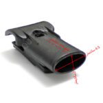 پایه یدک میله باربند مدل پلاستیکی همراه پیچ و مهره