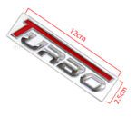 ارم فلزی توربو Turbo قرمز کروم سایز بزرگ 12cm * 2.5cm