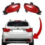 مه شکن عقب کوییک طرح سه بعدی SH رنگ قرمز