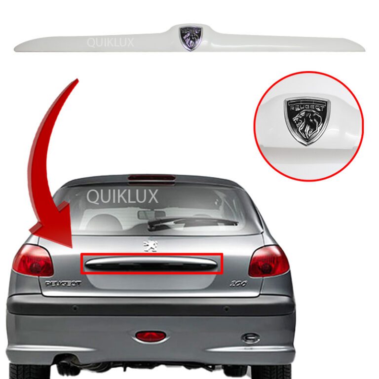 دستگیره صندوق عقب پژو 206 - 207 - رنگ سفید با آرم جدید پژو Peugeot