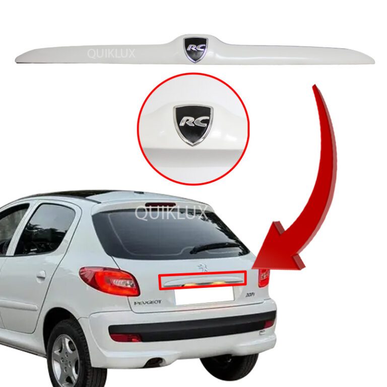 دستگیره صندوق عقب پژو 206 و 207 - رنگ سفید با آرم RC