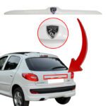دستگیره صندوق عقب پژو 206 - 207 - رنگ سفید با آرم جدید پژو Peugeot