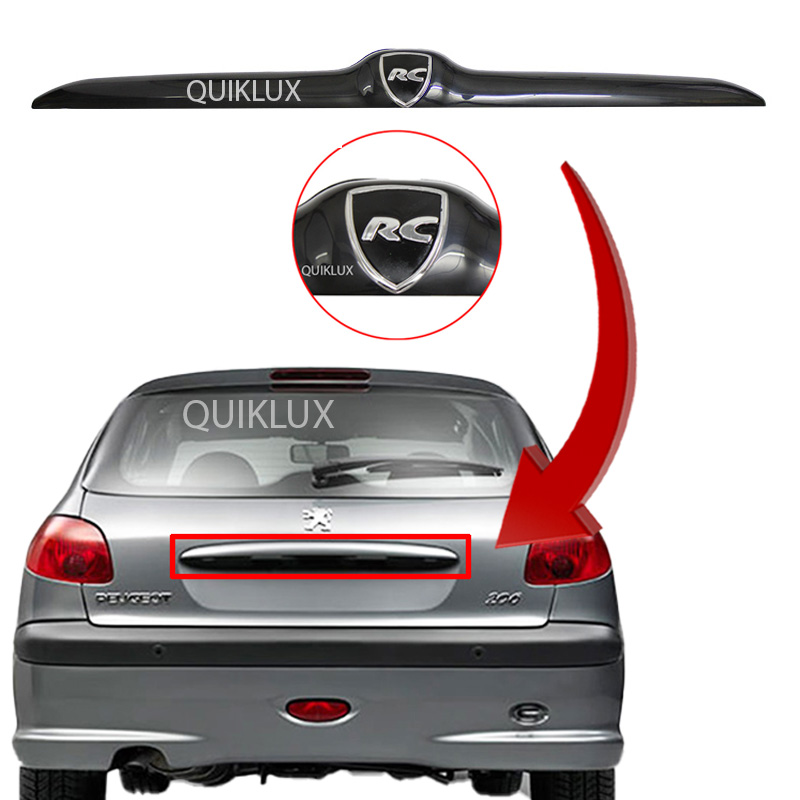 دستگیره صندوق عقب پژو 206 - 207 - رنگ مشکی با آرم RC