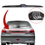 دستگیره صندوق عقب پژو 206 و 207 - رنگ مشکی با آرم جدید پژو Peugeot