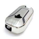 کاور سوییچ TPU طرح کربن تارا کلید خور لاکچری Mp - رنگ نقره ای