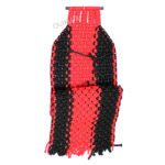 عرق گیر دست بافت - وسط قرمز نوار مشکی