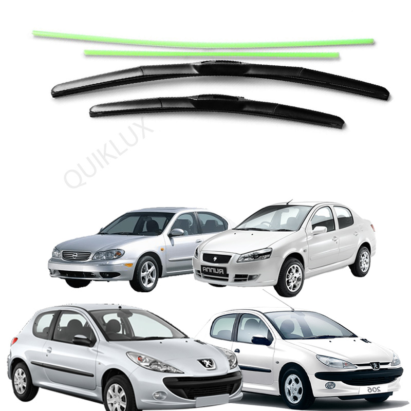 تیغه برف پاک کن هیبریدی 16/26 Karal مناسب پژو 206، پژو 207، رانا، ماکسیما