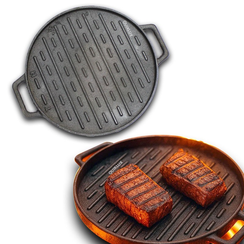 تابه گرد گریل چدنی