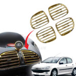 قاب دریچه کولر اسپرت پژو 206 MP با ناخنی- طلایی