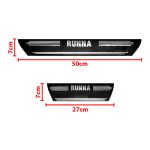 برچسب پارکابی طرح چرمی مدل ونوس نوشته runna