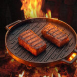 تابه گرد گریل چدنی