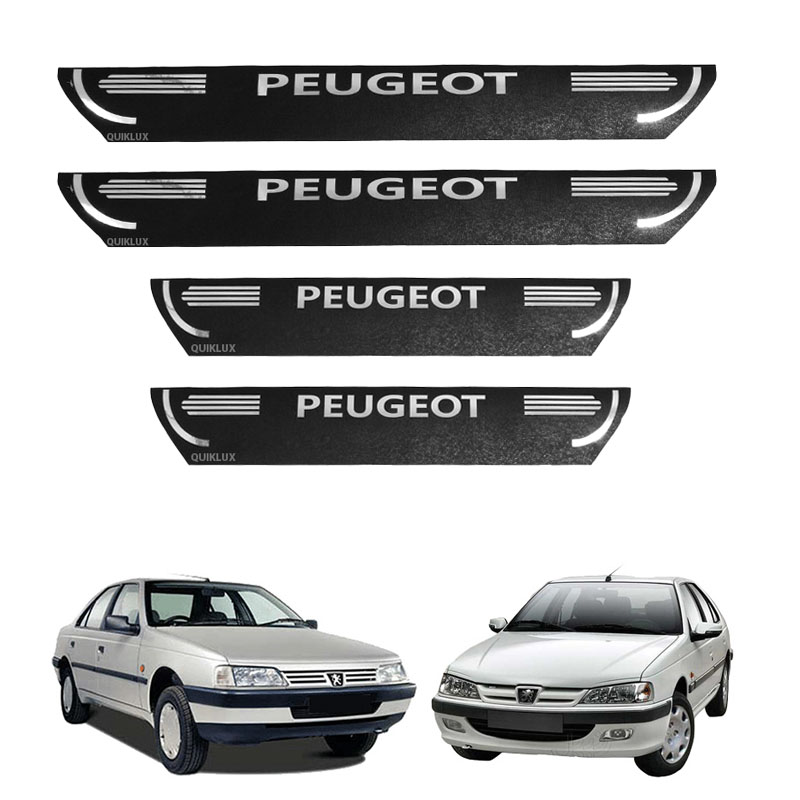 برچسب پارکابی طرح چرمی مدل ونوس نوشته peugeot