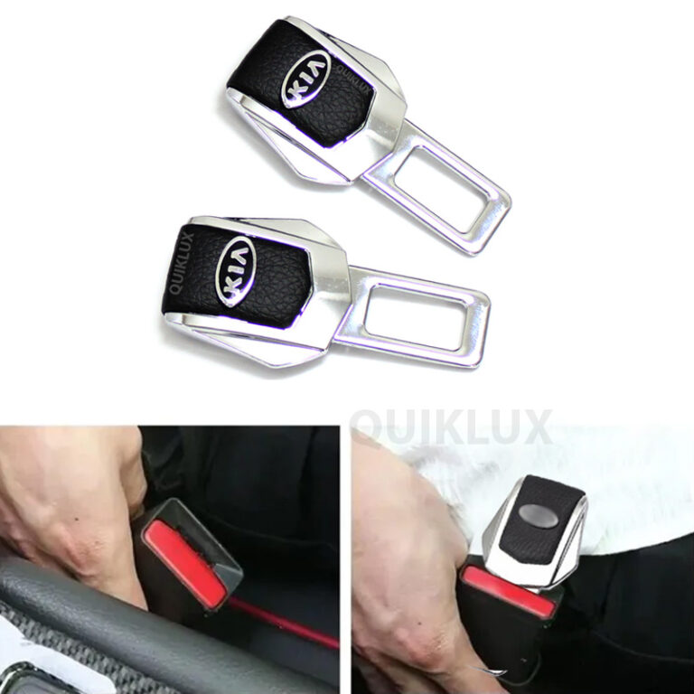 صداگیر کمربند stco چرمی بدون قفل بسته 2 عددی - لوگو KIA