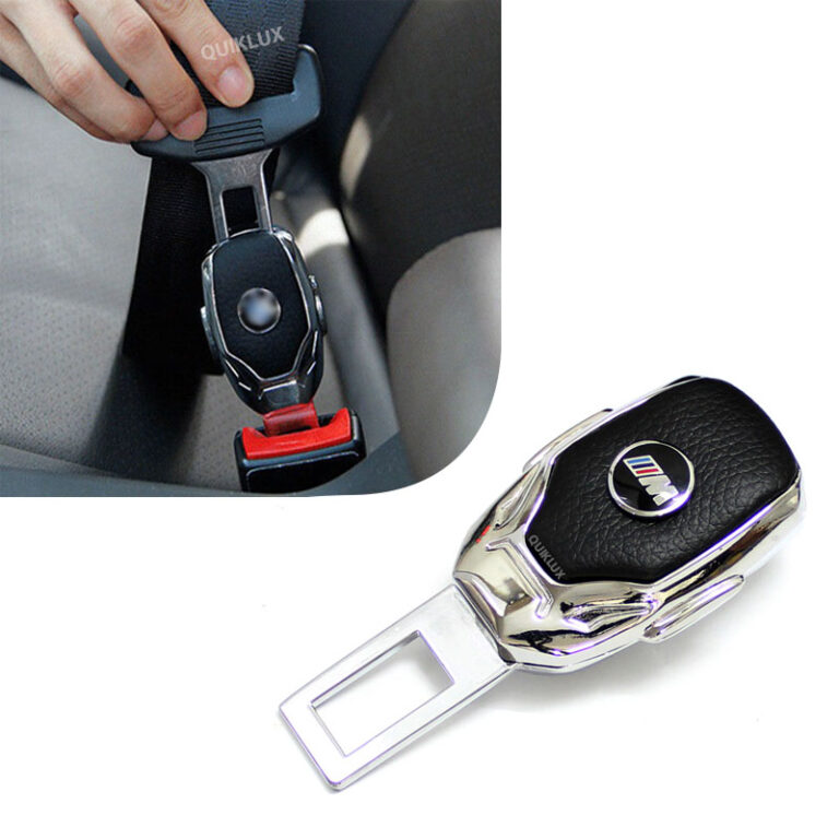 صداگیر کمربند stco قفل شو مدل چرمی - لوگو ام پاور