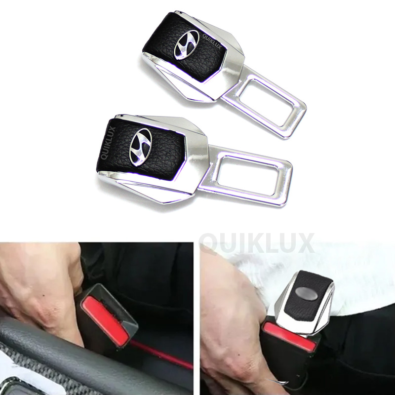 صداگیر کمربند stco چرمی بدون قفل بسته 2 عددی - لوگو هیوندا