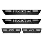 برچسب پارکابی طرح چرمی مدل ونوس نوشته peugeot - 206