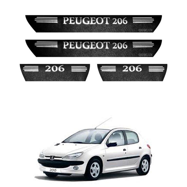 برچسب پارکابی طرح چرمی مدل ونوس نوشته peugeot - 206
