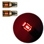 لامپ SMD آریایی 18 تایی مدل کنباس دار فریم فلزی - بسته 2 عددی رنگ قرمز