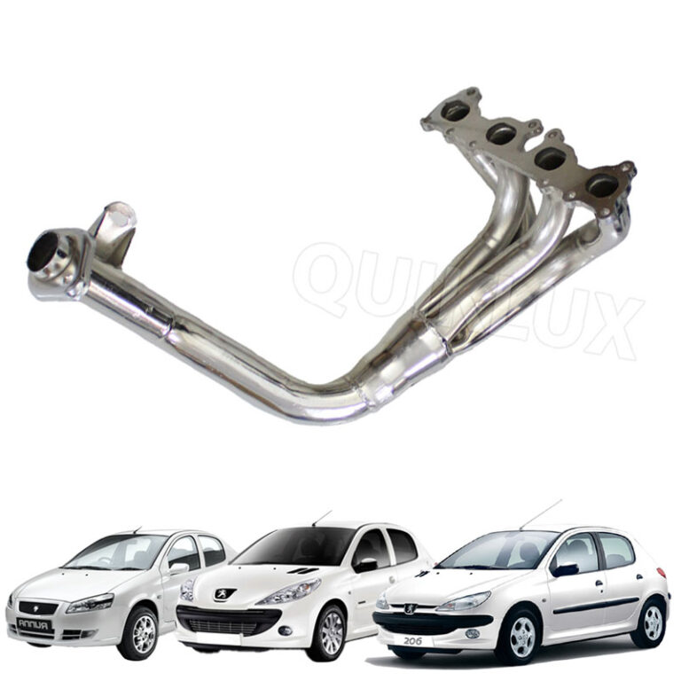 هدرز تیپ 5 فولادی 1 به 4 رانر کوتاه کالکتور گرد AIR مناسب پژو 206، پژو 207، رانا