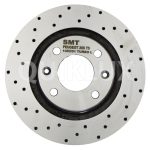 دیسک ترمز SMT سوراخ دار اسپرت چرخ عقب - پژو 206 تیپ 5، H30 CROSS، پژو 207، رانا