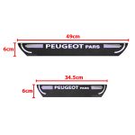 برچسب پارکابی طرح چرمی مدل ونوس نوشته peugeot- pars