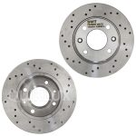 دیسک ترمز SMT سوراخ دار چرخ جلو پژو 206 تیپ 2