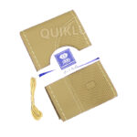 دور فرمان دوختنی جیر بافت طرح چرم سوزنی ضد تعریق رنگ کرم