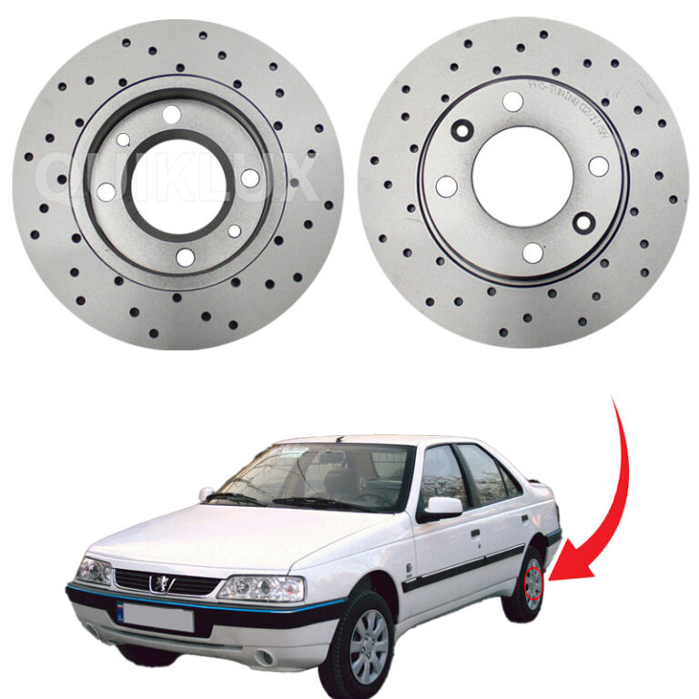 دیسک ترمز PFC اسپرت سوراخ دار مدل توربو چرخ عقب 405 SLX