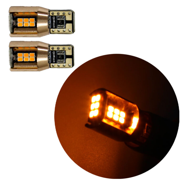 لامپ SMD آریایی 18 تایی مدل کنباس دار فریم فلزی - بسته 2 عددی رنگ نارنجی