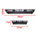 برچسب پارکابی طرح چرمی مدل ونوس نوشته تیبا2 Tiba2 لاتین